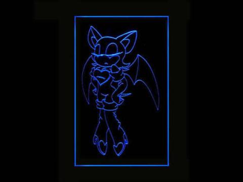 Rouge the Bat LED Neon Sign